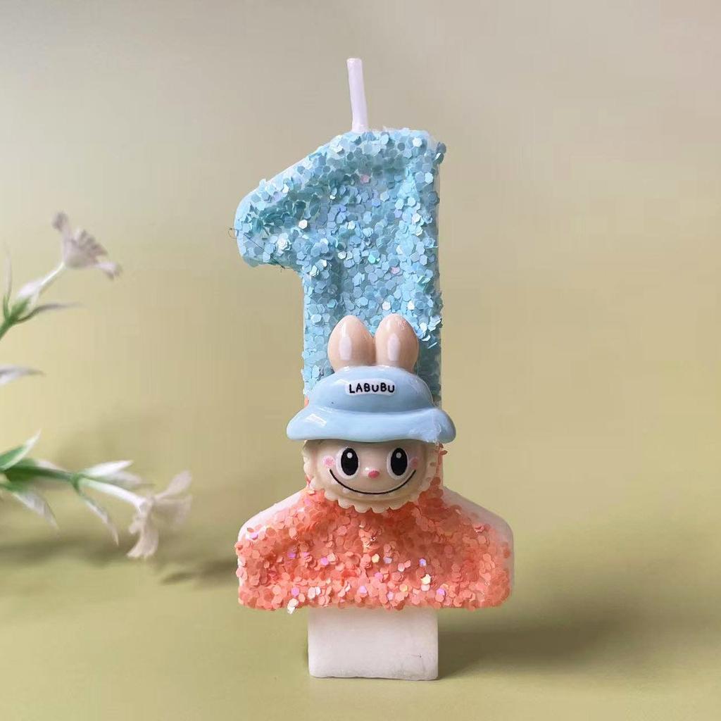 Creative Handmade Digital Candle Birthday Cake for Party Birthday, Cute Candle Accessories for Children's Birthday Celebration