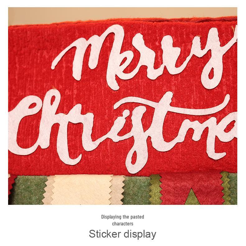 Colorful 3D Cartoon Reindeer Chair and Table Covers - Christmas Kitchen Decorations