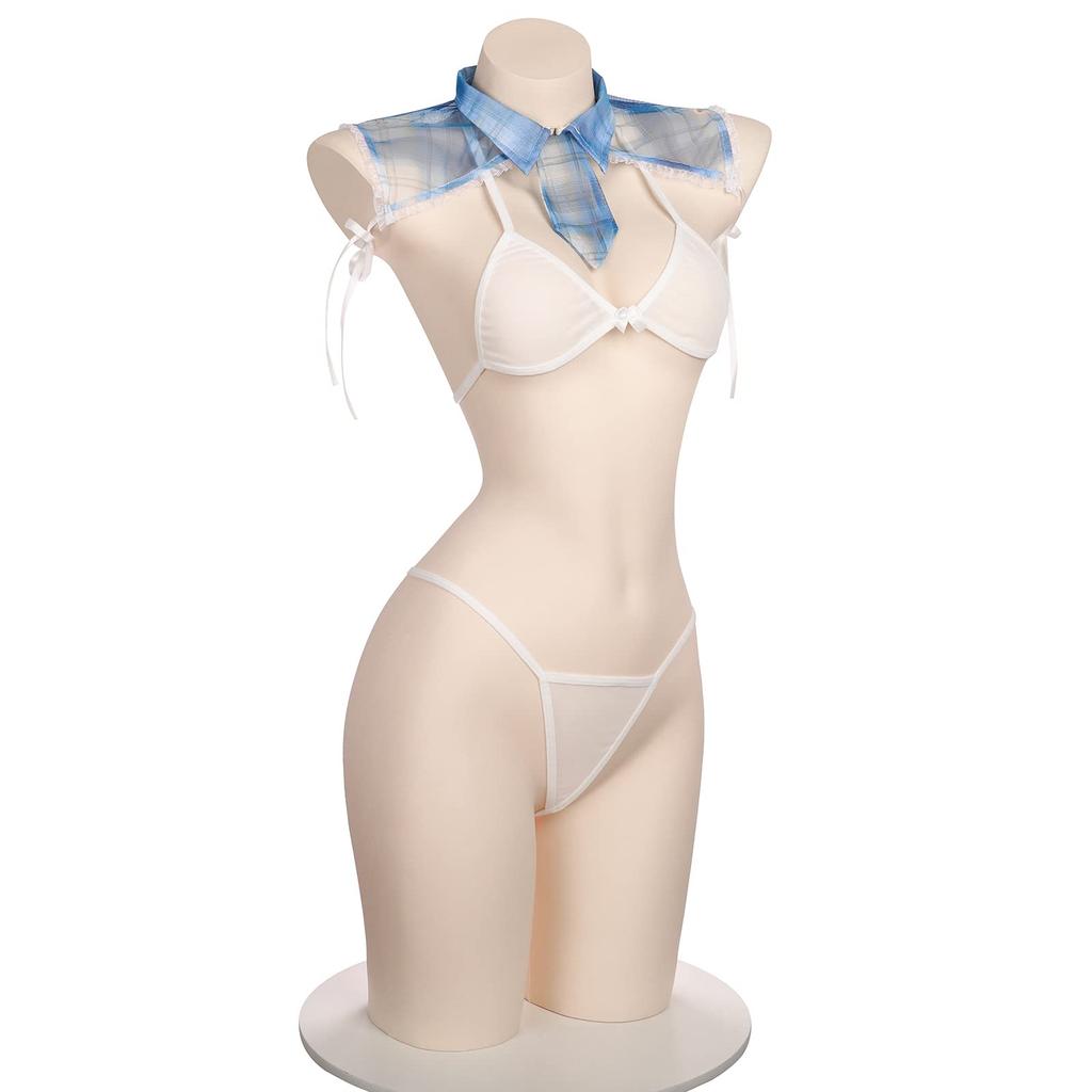 Sailor Uniform Extremely Sexy Maid Cute Mini Anime Cosplay One Size Fits Most and [SENMHS] See-Through Cosplay, Erotic, Naughty, Lingerie, Skirt,