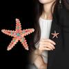 Klassische Strass-Seestern-Broschen für Damen Tier-Anstecker Lässige Party-Accessoires Geschenke Freunde