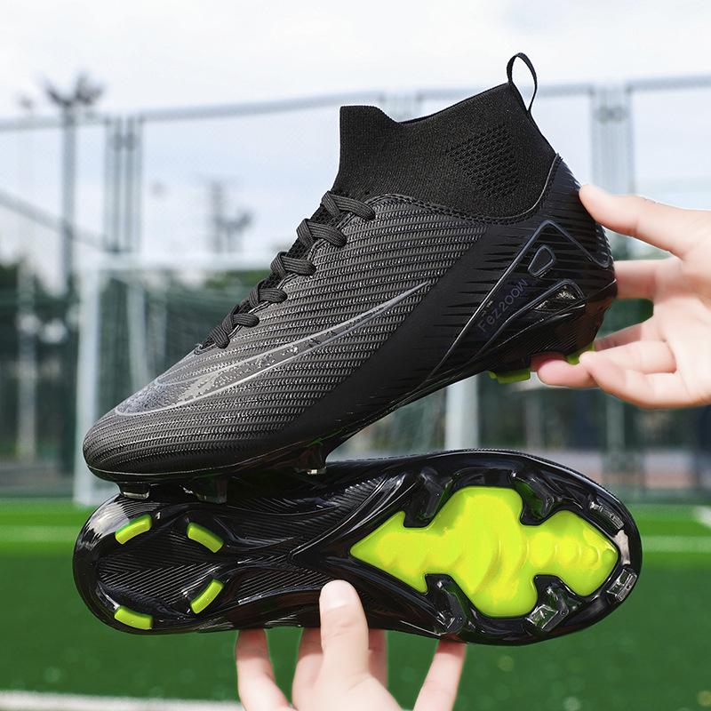 Amazon hot-selling high-top football shoes men's and women's adult outdoor sports long broken nails competition training football shoes