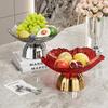 BRAcrylic Fruit Plate Wedding Party Nut Snacks Fruit Plate High Foot Tray Living Room Storage Decoration Home Tableware DecorationEY