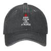 2026 Keep Calm Im Almost A Nurse Baseball Cap Sunscreen Hip Hop New In The Hat Hat Men Luxury Woman Men's