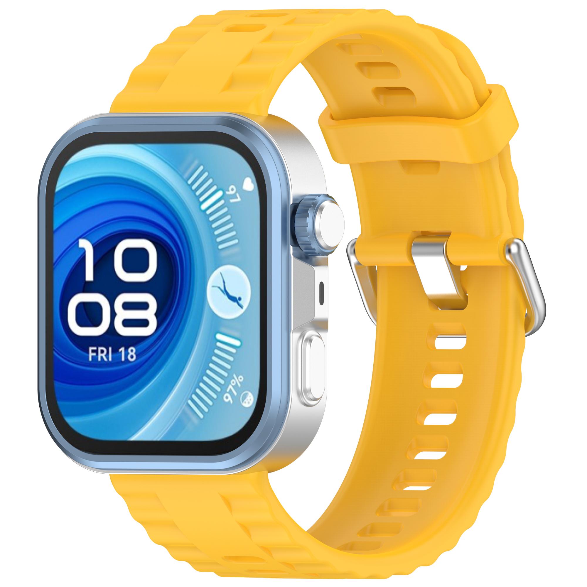 

Oiginal Silicone For Huawei Watch Fit 4 pro 3 Strap Smartwatch Accessories Replacement Correa Bracelet Huawei Watch fit 4 band Huawei Fit 3 жёлтый