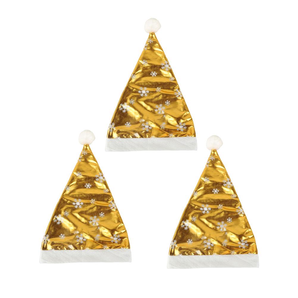 4pcs Snowflake Santa Hat Christmas Headdress Glitter Party Decoration For Adults Size Festive Holiday Fun