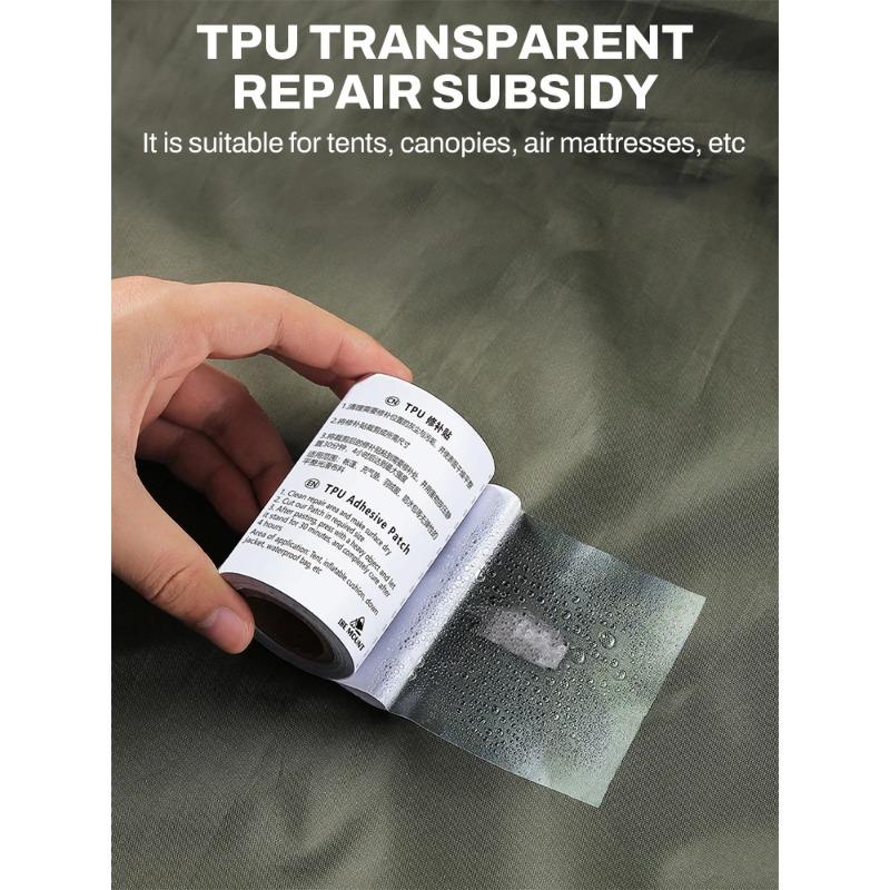 Waterproof TPU Repair Tape Kit - Self-Adhesive for Air Mattress, Pool Liners & Outdoor Gear