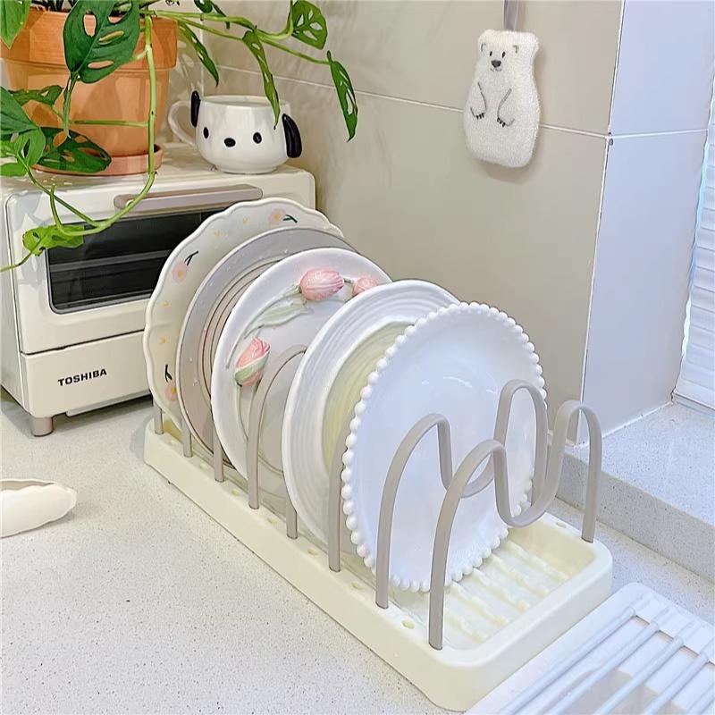 Household Detachable Bowl Rack Multifunctional Bowl and Dish Plate Cutlery Storage Shelf Kitchen Pot Storage Rack Pot Lid Racks
