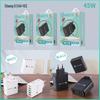 4-Port USB & 1-Port PD Mobile Phone Charger 5V 3.1A with EU, US, UK Plug