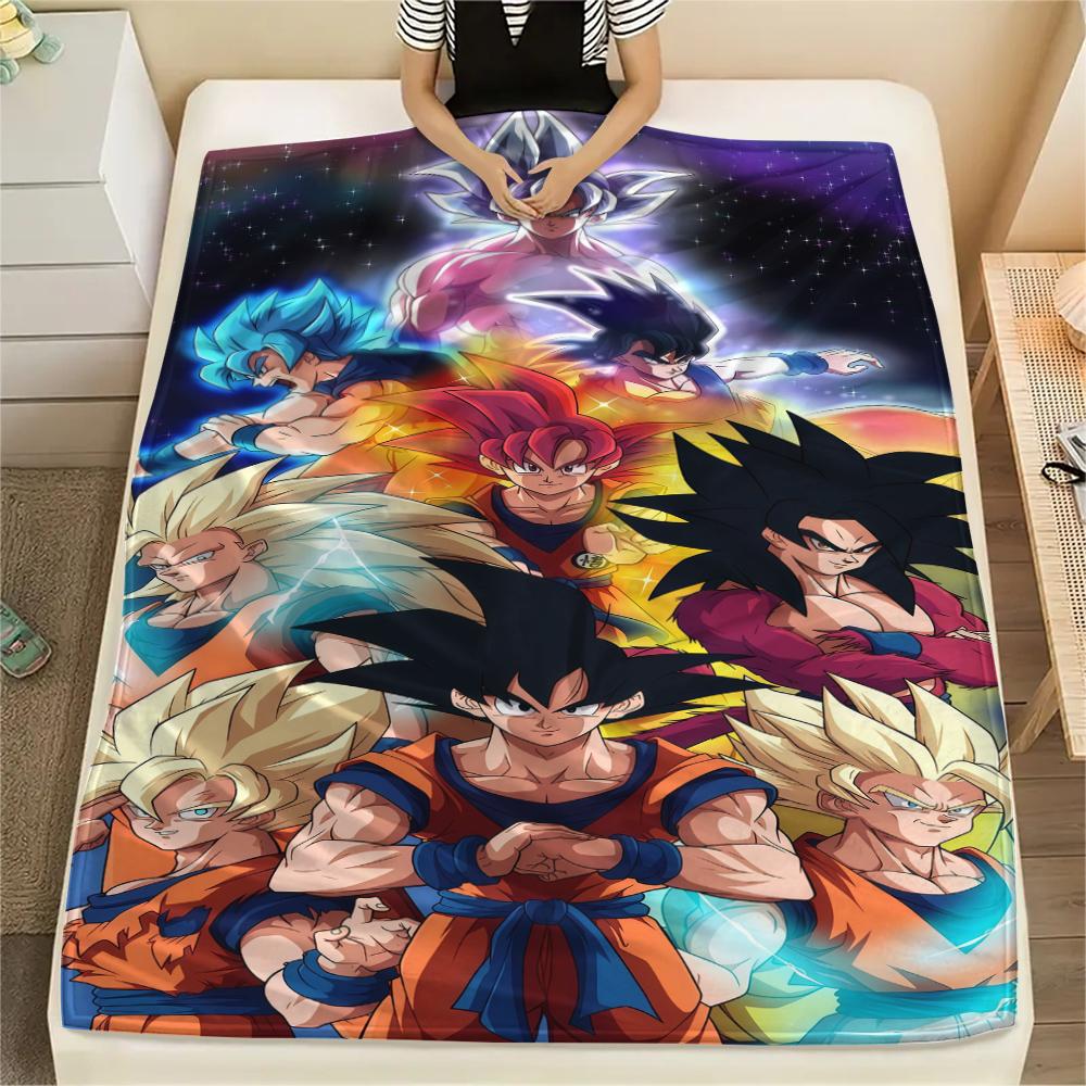 

Dragon Ball Super Print Flannel Blanket, Suitable for Bedrooms, Sofas, Beds, Chairs, Picnics, Travel, Warm -HE6 75x90cm