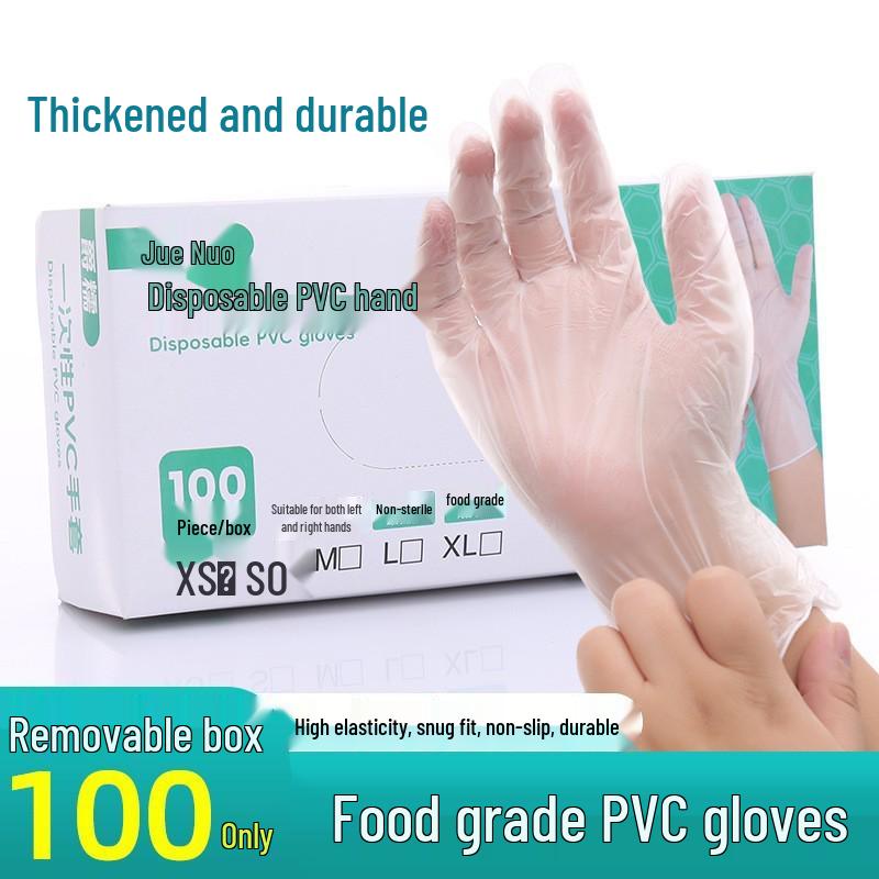 Durable Waterproof Food Grade PVC Gloves - Thick, Anti-slip for Dishwashing, Cleaning, and Cooking