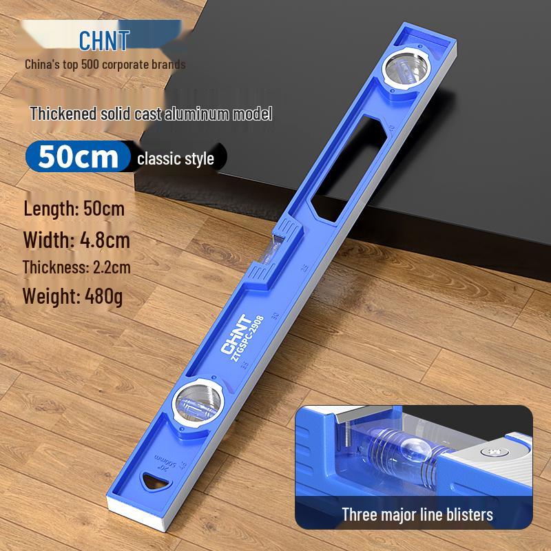 Zhengtai Solid Aluminum Spirit Level with Strong Magnet and Drop-proof Design – High Precision Balance Meter