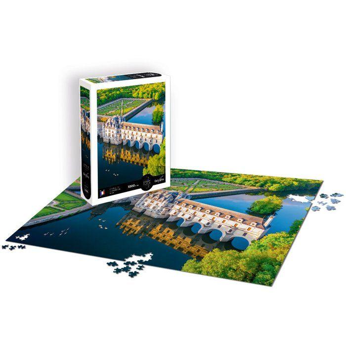 Puzzle - SENTOSPHERE - Calypto - 1000 pieces - Château de Chenonceau - Touraine - Toucher soyeux - Des 9 ans