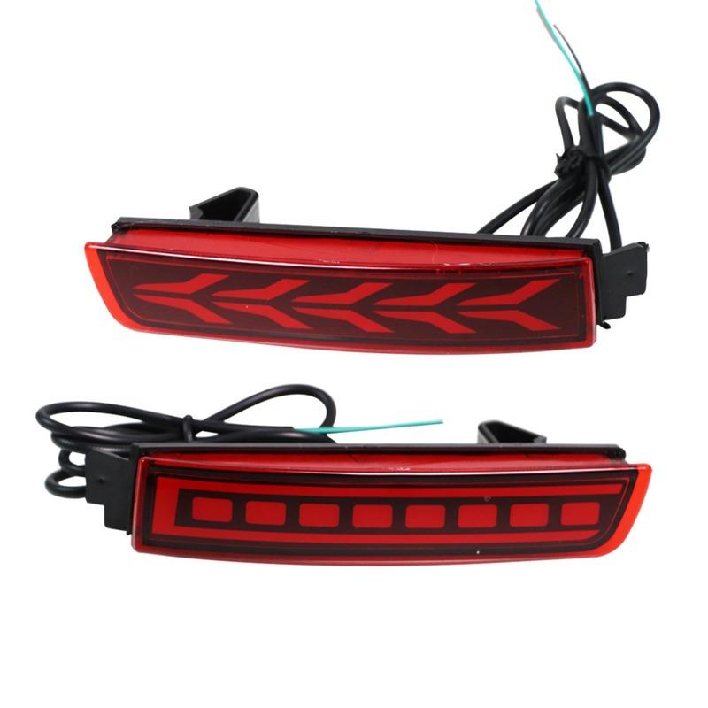 Rear Fog Light Compatible with Nissan Sylphy Livina Kicks Bluebird Terra Venucia Car Accessories LED Airplane Rear Bumper Red plane
