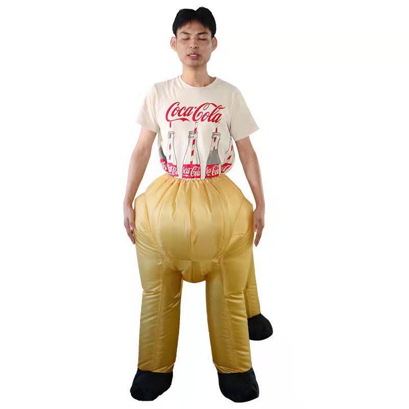 Costum gonflabil de cal orc jumătate de corp pentru festivaluri și evenimente - Costum mascotă de desene animate perfect pentru petreceri