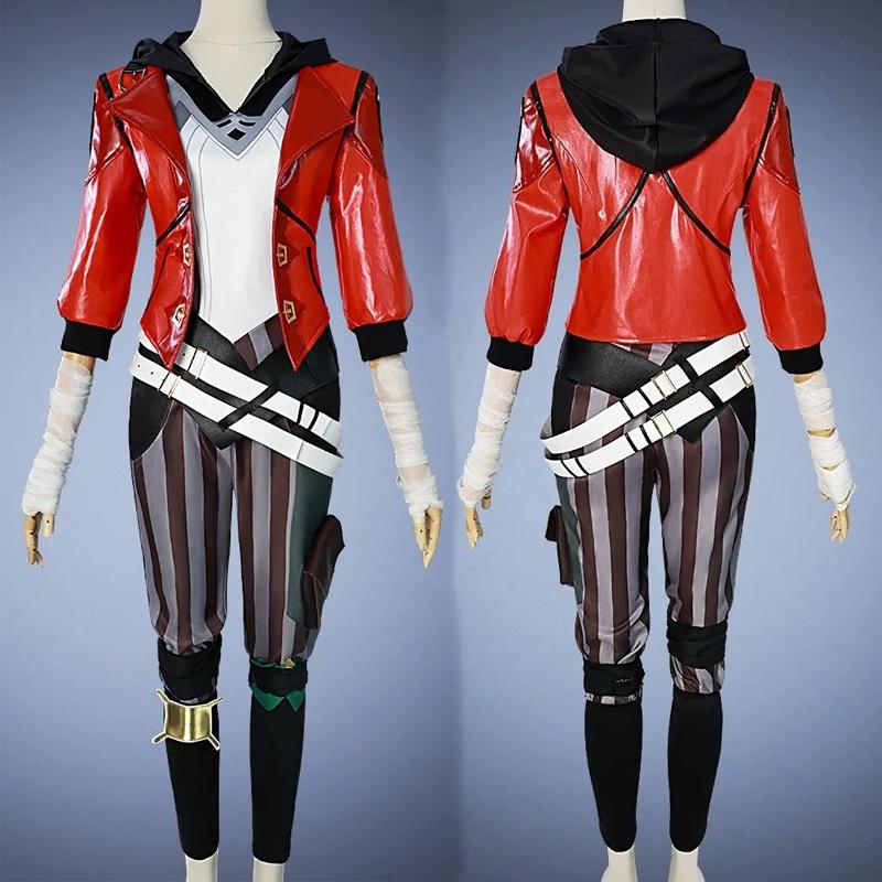 Arcane 2 League of Legends LOL Arcane Vi Game Cosplay Costume Anime LOL Arcane Vi Cosplay Uniform Carnival Suit Halloween Costum