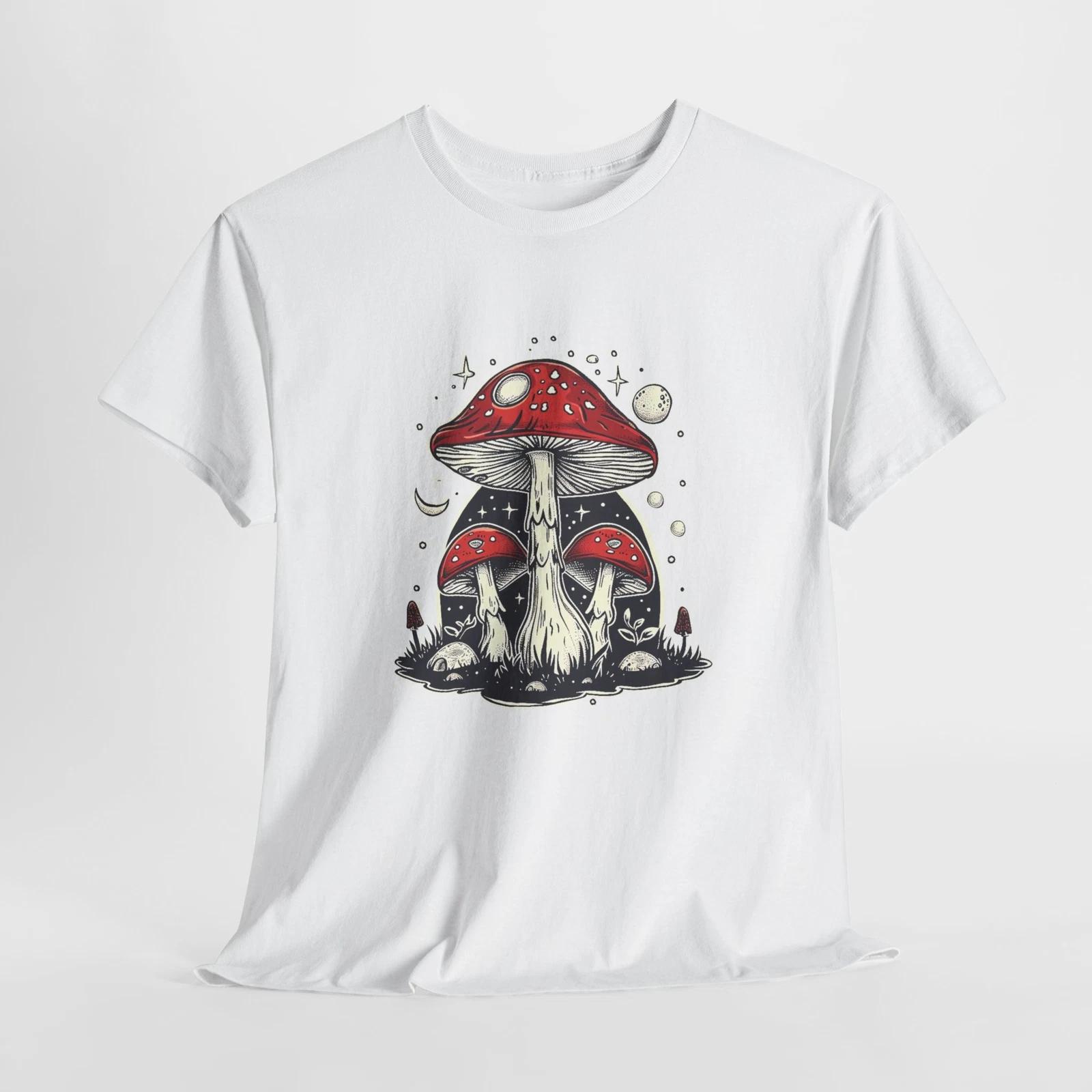 Футболка «Будь переменой» | Бохо Ретро Хиппи Грибы Луна Футболка S