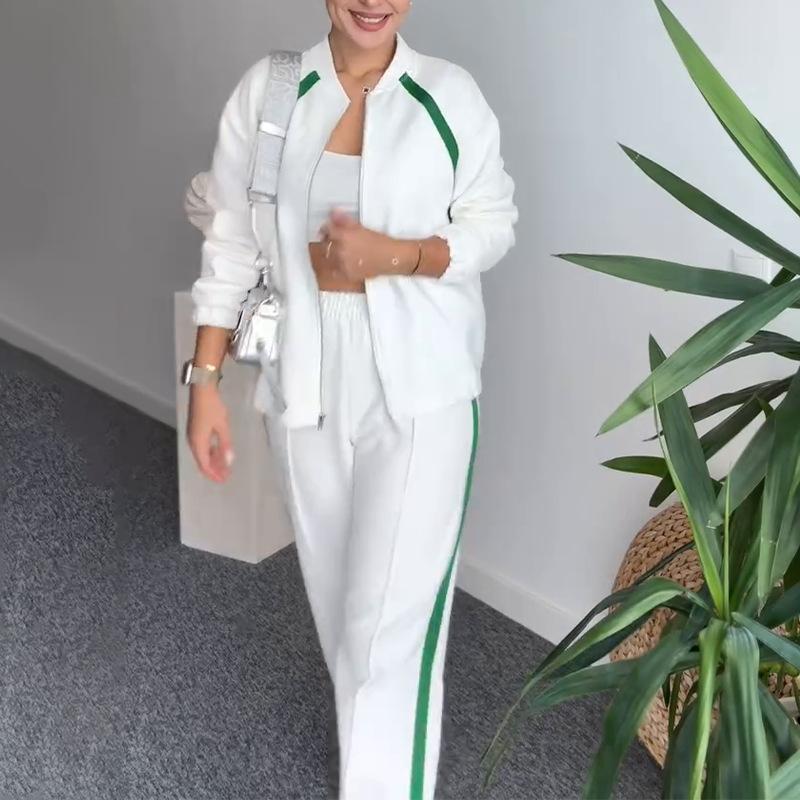 2024 Europe, America, Amazon cross-border women's clothing, new sports contrasting colors, casual and comfortable fashion loose pants
