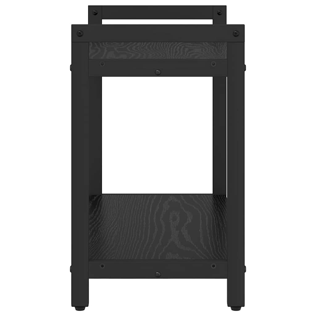 Bookshelf Black Oak Look 60 X 30 X 50 Cm Engineered Wood