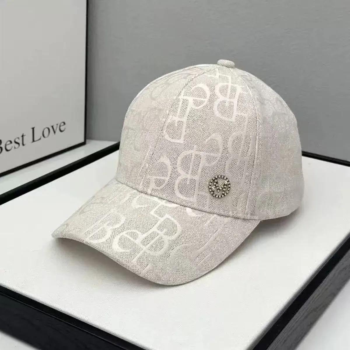 Unisex M Wasserbohrer Etikett Baseballkappen Frühling Herbst Outdoor Verstellbar Lässige Hüte Sonnenschutzhut Sportkappe white