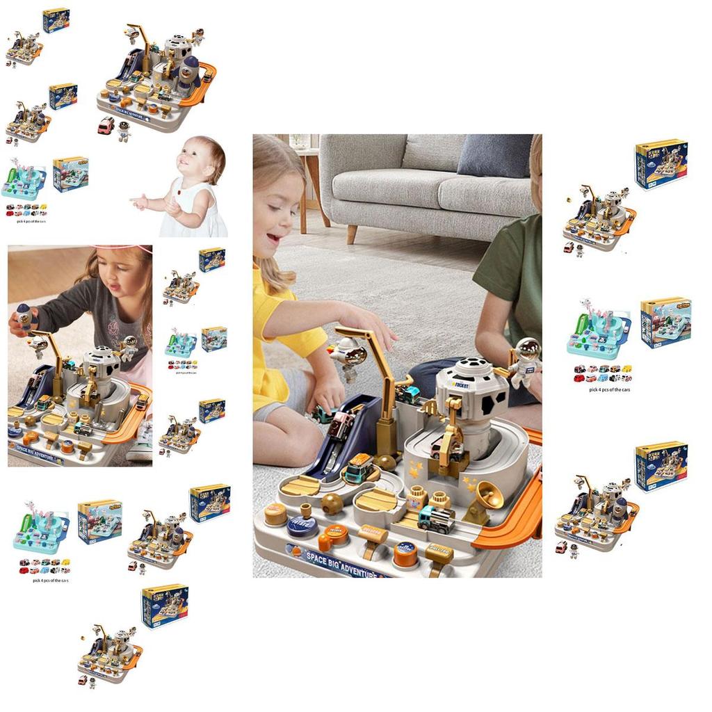 Detská dobrodružná sada áut s vesmírnou tematikou Vzdelávacia a zábavná hračka pre chlapcov a dievčatá 4-6)