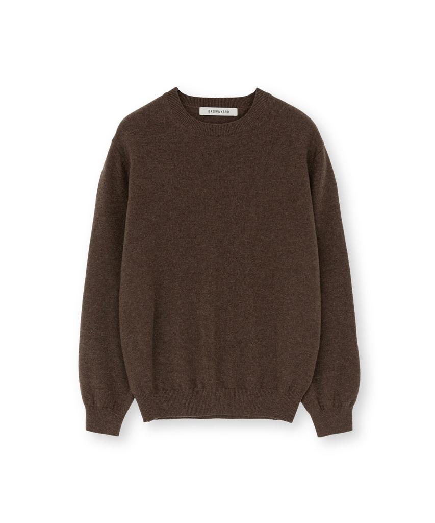 Beulaunyadeu W Extra Super Fine Crewneck Knit, Brown