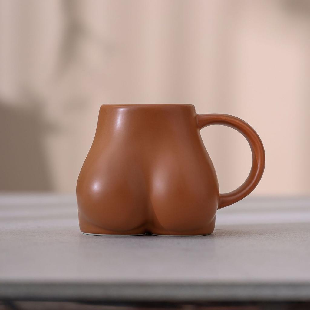 Ceramic Coffee Cup Large Capacity Macaron Color Mug Irregular Latte Cup