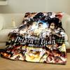 Dynamic Action Scene with Characters, Combat, and a Large Ominous Face. for All Seasons Blanket Lunch Break Throw Gift