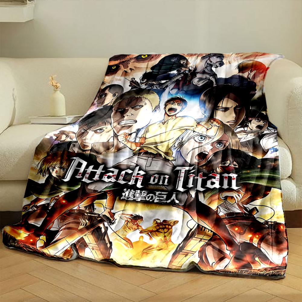 Dynamic Action Scene with Characters, Combat, and a Large Ominous Face. for All Seasons Blanket Lunch Break Throw Gift