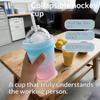 Gradient Color 2in1 Ice Ball Cup In Hockey Shape Ideal for Versatile Water Storage Needs