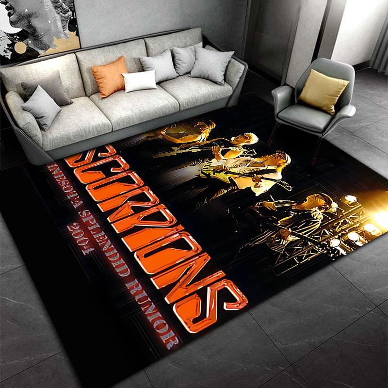 Scorpions Concert 2004 Carpet suitable as a non-slip mat for the living room or bedroom sofa