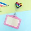 1PCS Work Credit Card Holders Cute Student  Card Cover Case Name ID Card Cover Work Identity Badge Bags