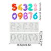 DIY 0-9 Embossed Number Lollipop Silicone Mold Fondant Cake Decorating Tools Sugarcraft Chocolate Cupcake Baking Tool