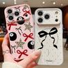 Colorful Bowknots Pattern Case For iPhone 17 Pro Max iPhone 16 15 14 13 Pro Max Magnetic For Magsafe Hybrid TPU+PC Matte Cover