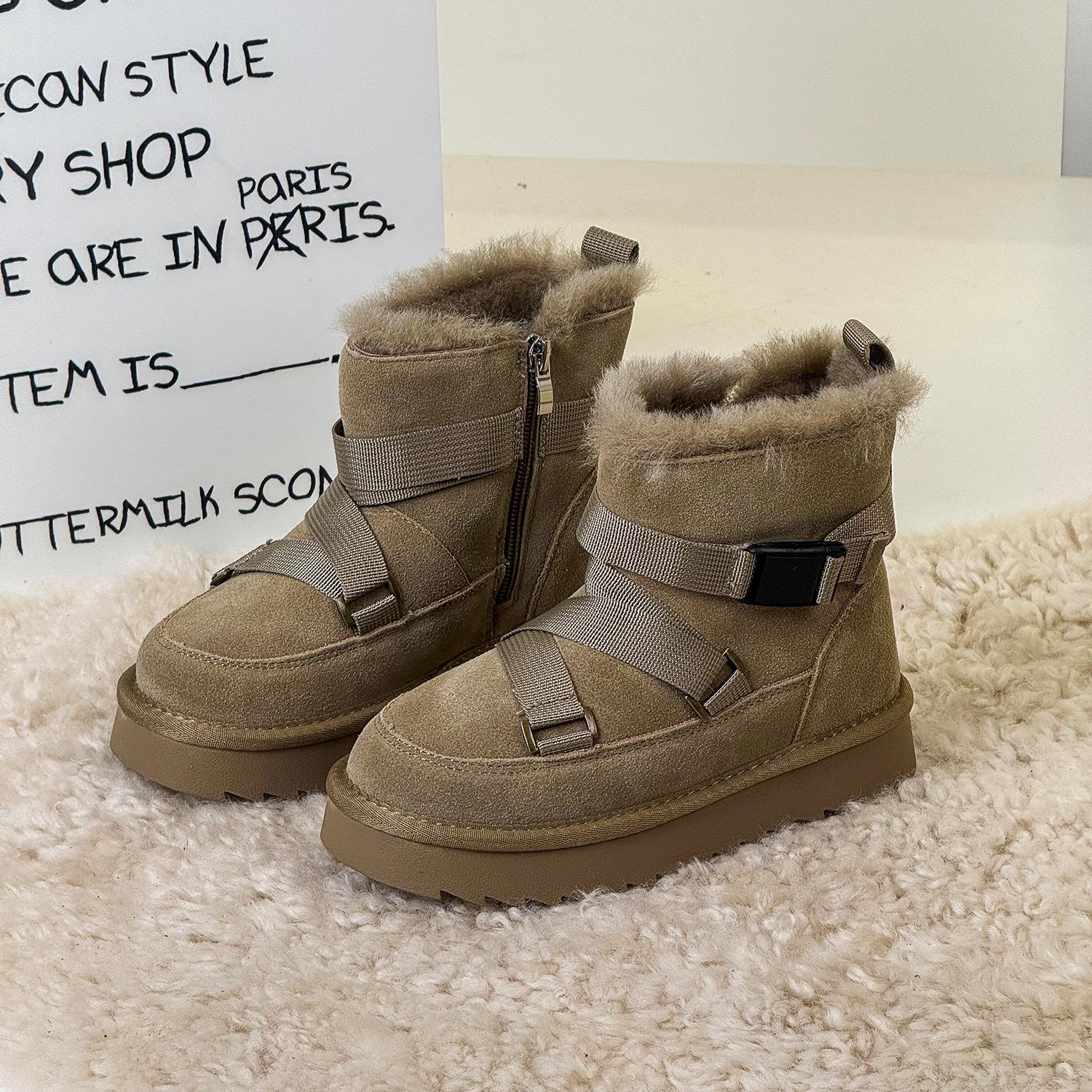 

Зима 2025 Новые детские зимние сапоги Матовые хлопковые сапоги Модные сапоги с лентами Теплые сапоги для мальчиков и девочек 26-30 yards whole hand 5 pairs starting approval