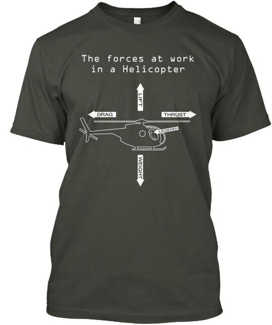 

Helicopter Legend Pilot Crewchief Gift Forces TShirt Made in USA Size S to 5XL Unisex T-Shirt S