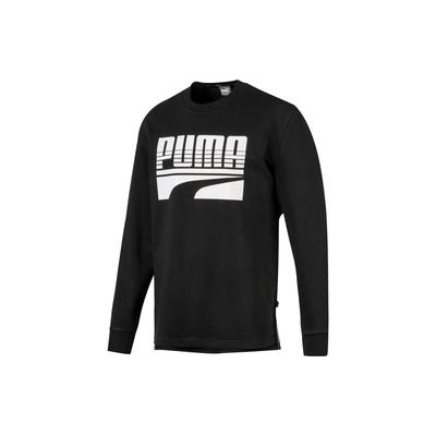 Buchstabendruck Rundhals-Pullover Langarm Amerikanisches Sweatshirt Herren Sweatshirt Schwarz 580905-06