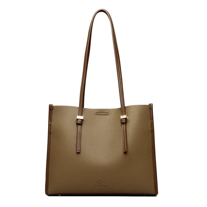Luxury Designer Large Handbag For Women Brand Purse Female Genuine High Quality Leather Shoulder Bag Female Tote Bags New