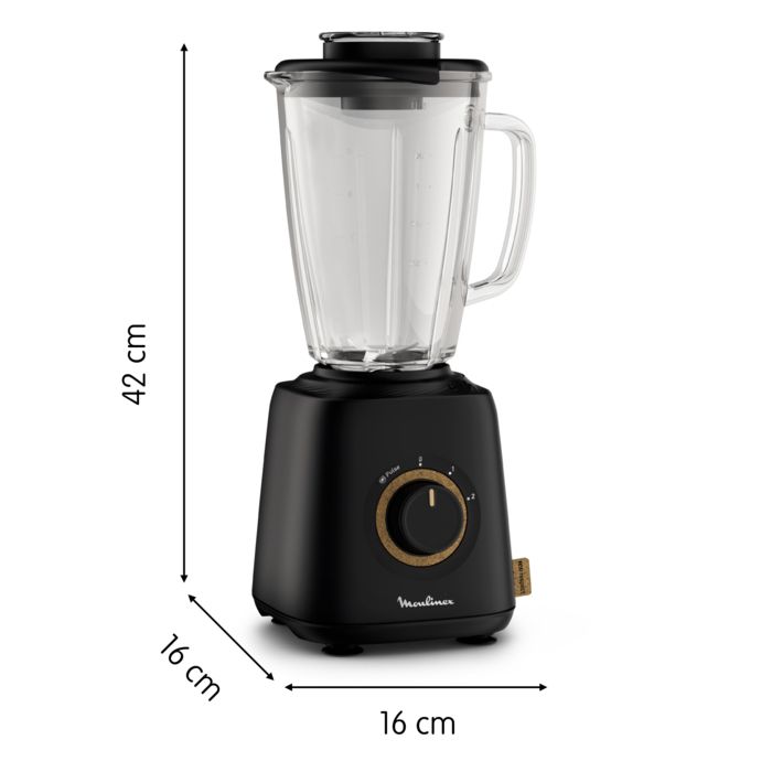 Moulinex Blender Eco Respect, Ecological Design, 1.75 L, 4 Blades, 800 W, Lm46en10