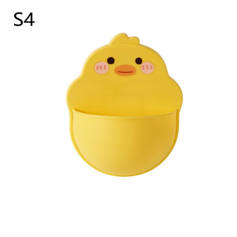 Saboneteira de Parede Desenho Animado Autoadesiva Porta-Canetas de Parede, Armazenamento para Escrita com Canetas Marcadoras, Armazenamento de Mesa, Fofa