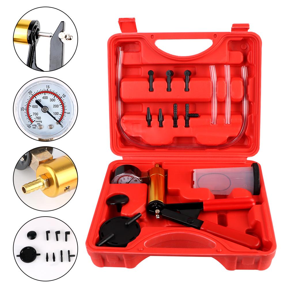 Portable Oil Vacuum Pump Kit Repair Tools Car Manual Vacuum Pump 2 in 1 Set Powerful Oil Suction Tool Automotive Fluid Tester