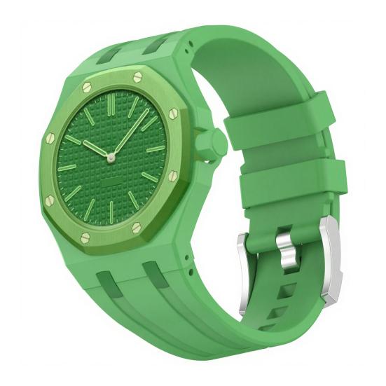 Silicone Watch Bands, Quick Release Watch Strap with Stainless Steel Buckle, Waterproof Smart Watch Strap for Men Women