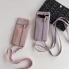 For Google Pixel 8 9 10 Pro XL Case PU Leather Wristlet Card Bag Grip Strap Shoulder Long Crossbody Lanyard Ring Clasp Cover
