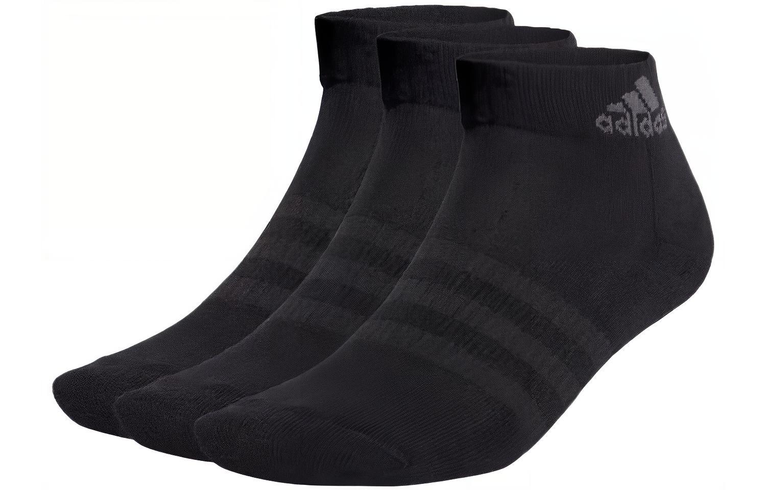 Adidas Ankle Socks Unisex 3 Pack Black IA3947 22-24