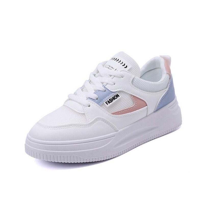 Spring/Autumn New Platform Sneakers for Women - Fashion Patchwork Casual Shoes | Breathable & Slip-Resistant Sports Style