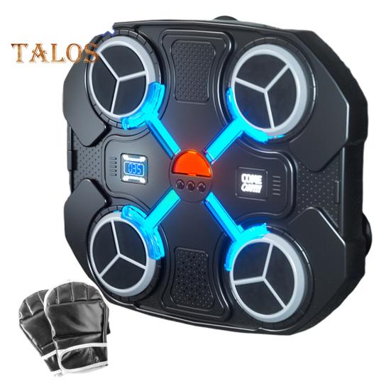 

Детский музыкальный боксерский тренажер, настенная игрушка-мишень для ударов с перчаткой, совместимый с Bluetooth, домашний тренажер для бокса чёрный