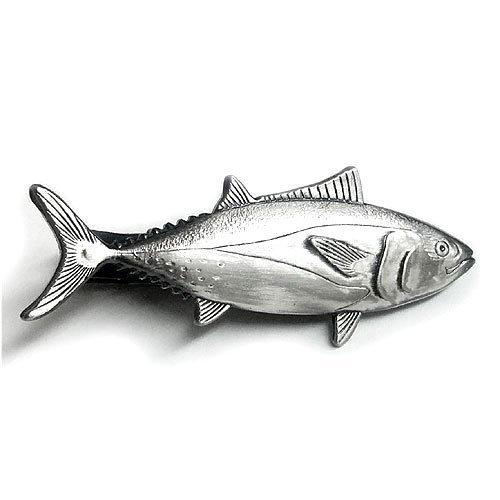 ISHOKUYA (Ishokuya) Angler Series Unique Fish Tie Clip, Tie Clip, Tie Bar, Black Tuna