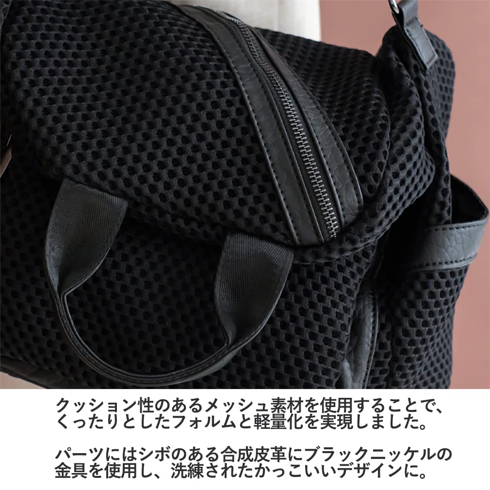 VITAFELICE Women's Mesh 3-Way Mini Backpack (ubb-sp-0279) (Black)