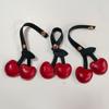 Keychain Cherry Key Chain Decoration Peach Heart Bag Pendant Cute Cherry Pendant  Women/men