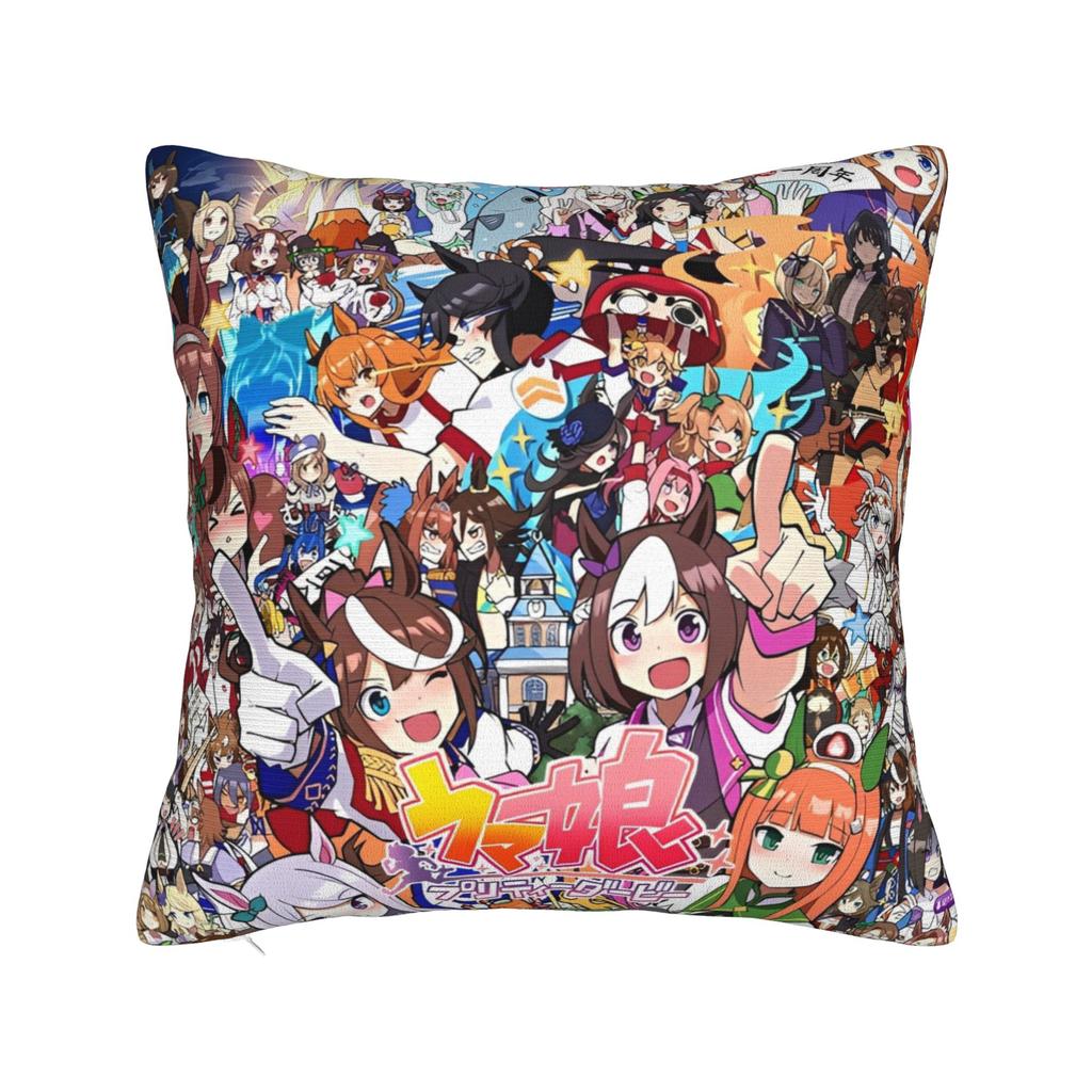 Decorative Pillowcase Umamusume Pretty Derby Anime Accessories Living Room  Throw Pillow Case Cover Square Multi Size