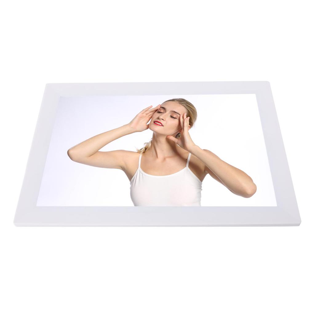 13.3 Inch Digital Picture Frame White 1280x800 WIFI Digital Photo Frame Supports Image Rotation with APP for Bedroom